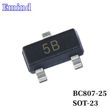 100/200/300шт BC807-25 SMD Транзистор Отпечатък SOT-23 Ситопечат 5B Тип PNP 45/1000 ma Биполярни Усилвател Транзистор 0