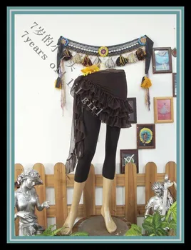 колан за танца на корема, набедренный шал, Прозрачен тънък Готически Племенен Танц на Корема на върха на шал BL190-196