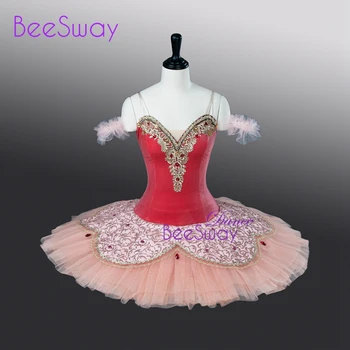 Жена балетен костюм Професионална Балетна пола-пакет за възрастни, Прасковени Блинные Опаковки за момичета 0