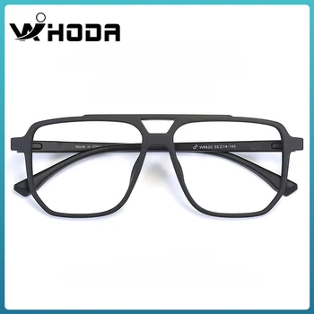Нова Рамки за очила TR90 с двоен Лъч голям размер за мъже/Жени, Трендови Големи Рамки за очила от късогледство FW6620